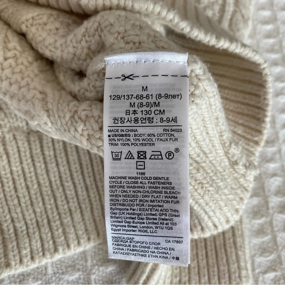 GAP Kids Cream Knit Sweater and Blue Children’s Place button down